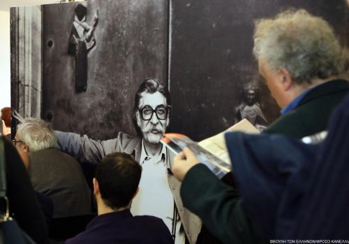 «Τό θέμα εἶναι  τ ώ ρ α  τί λές. Η ζωή και το έργο του ποιητή Μανόλη Αναγνωστάκη», Φουαγιέ Δημαρχείου Θεσσαλονίκης